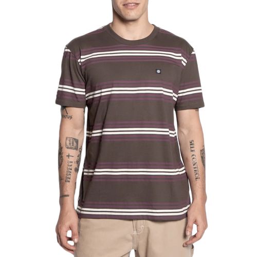 Camiseta Masculina Element Stabler Multi Cores MARROM-E461A0207- -1-